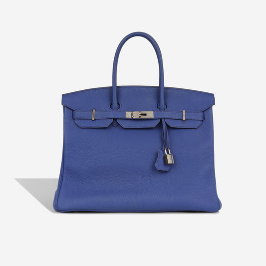 Birkin 35 - Bleu Electrique