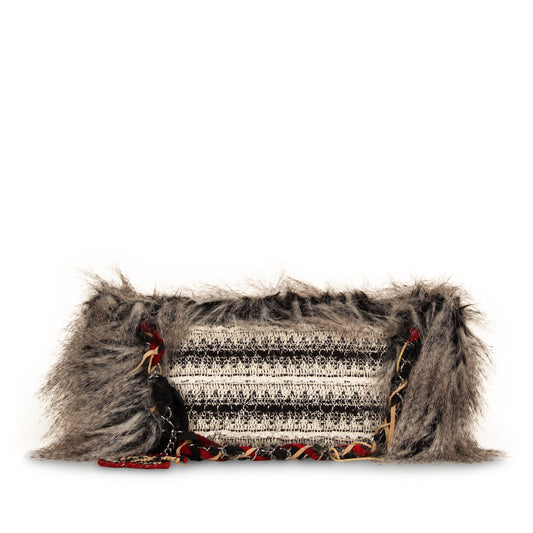 Intuit Tweed Fantasy Fur Tote