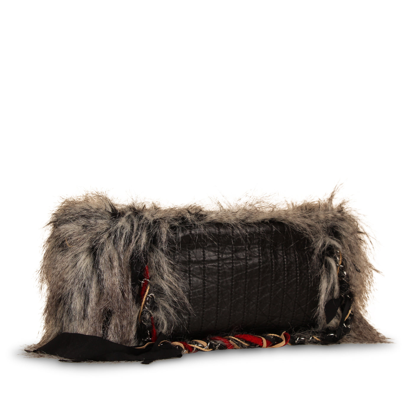 Intuit Tweed Fantasy Fur Tote