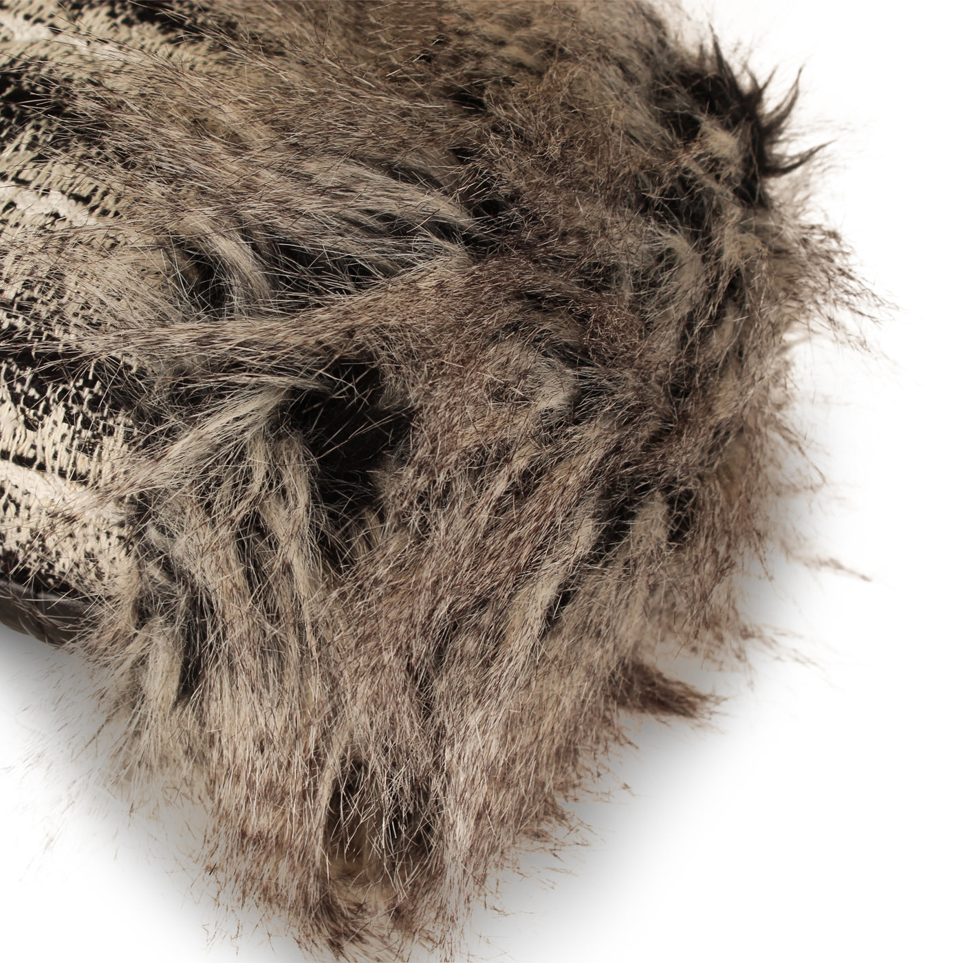 Intuit Tweed Fantasy Fur Tote