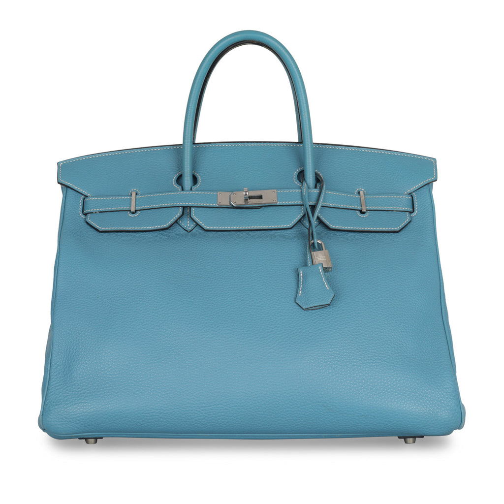 Hermès - Birkin 40cm - Blue Togo - PHW - Pre-Loved