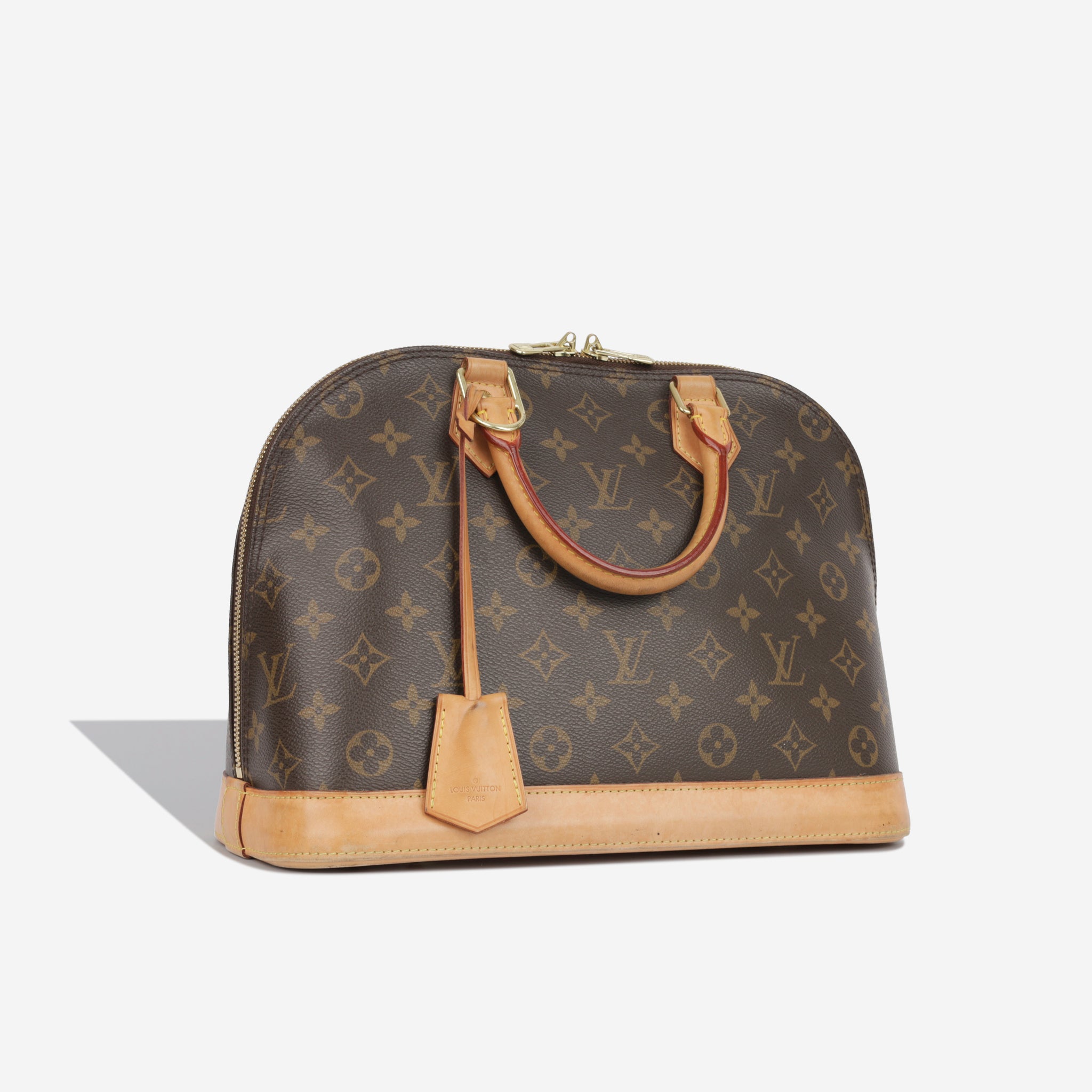 Louis Vuitton Canvas and Leahter Pm Alma Bag Monogram with Gold