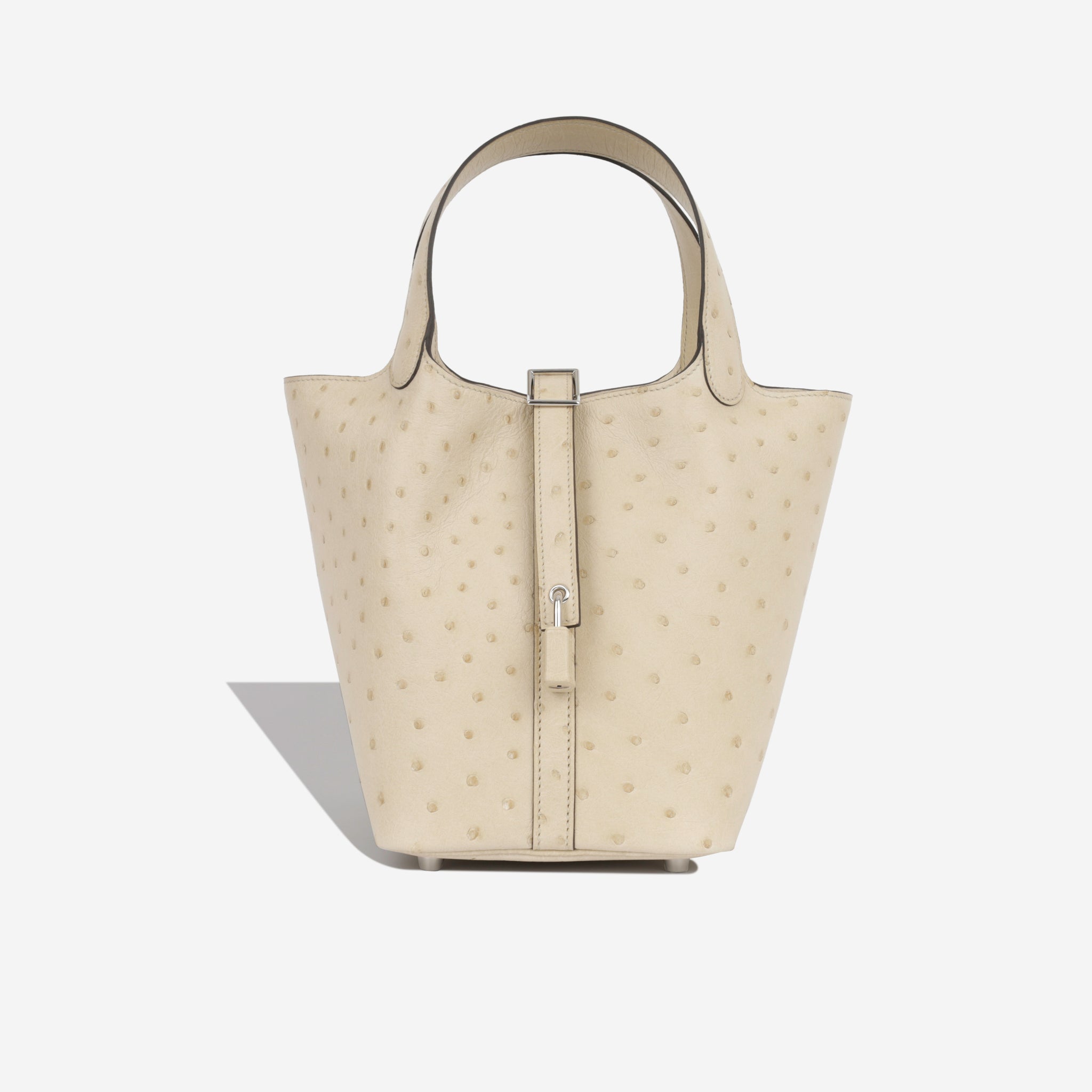 Hermès - Picotin 18 - Ostrich Leather PHW - Brand New