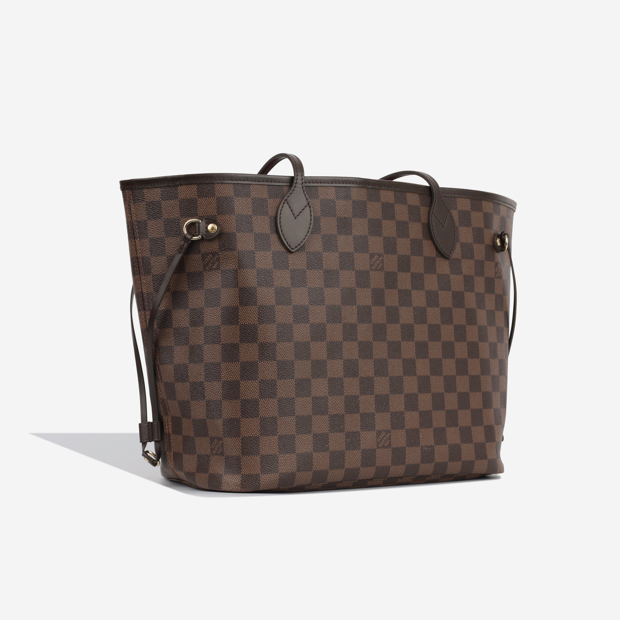 LOUIS VUITTON Damier Ebene Neverfull MM Brown Tote Bag-US