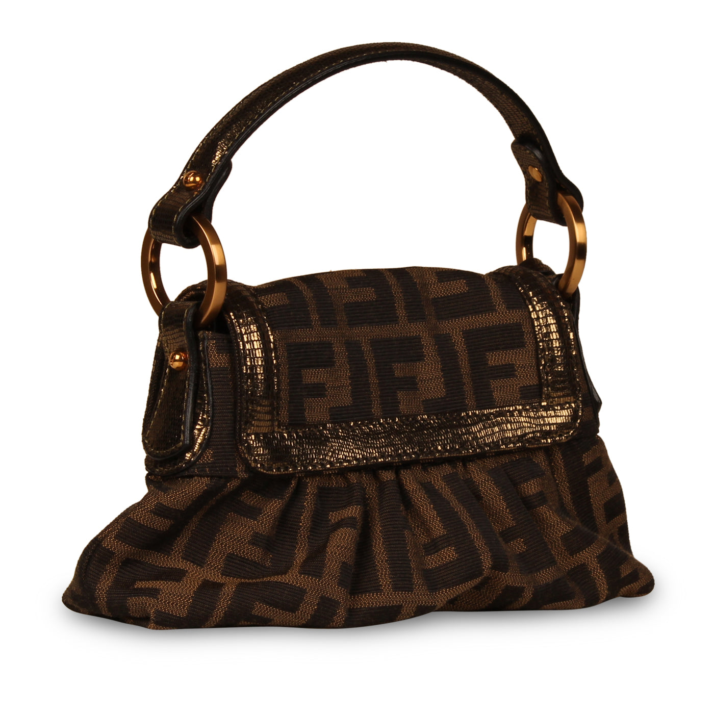 Fendi Zucca Chef Bag Mini Metallic Trim – Bagista