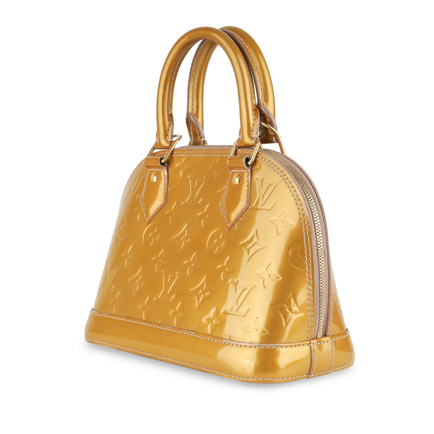 Louis Vuitton Monogram Vernis Alma BB - Gold Handle Bags, Handbags -  LOU577626
