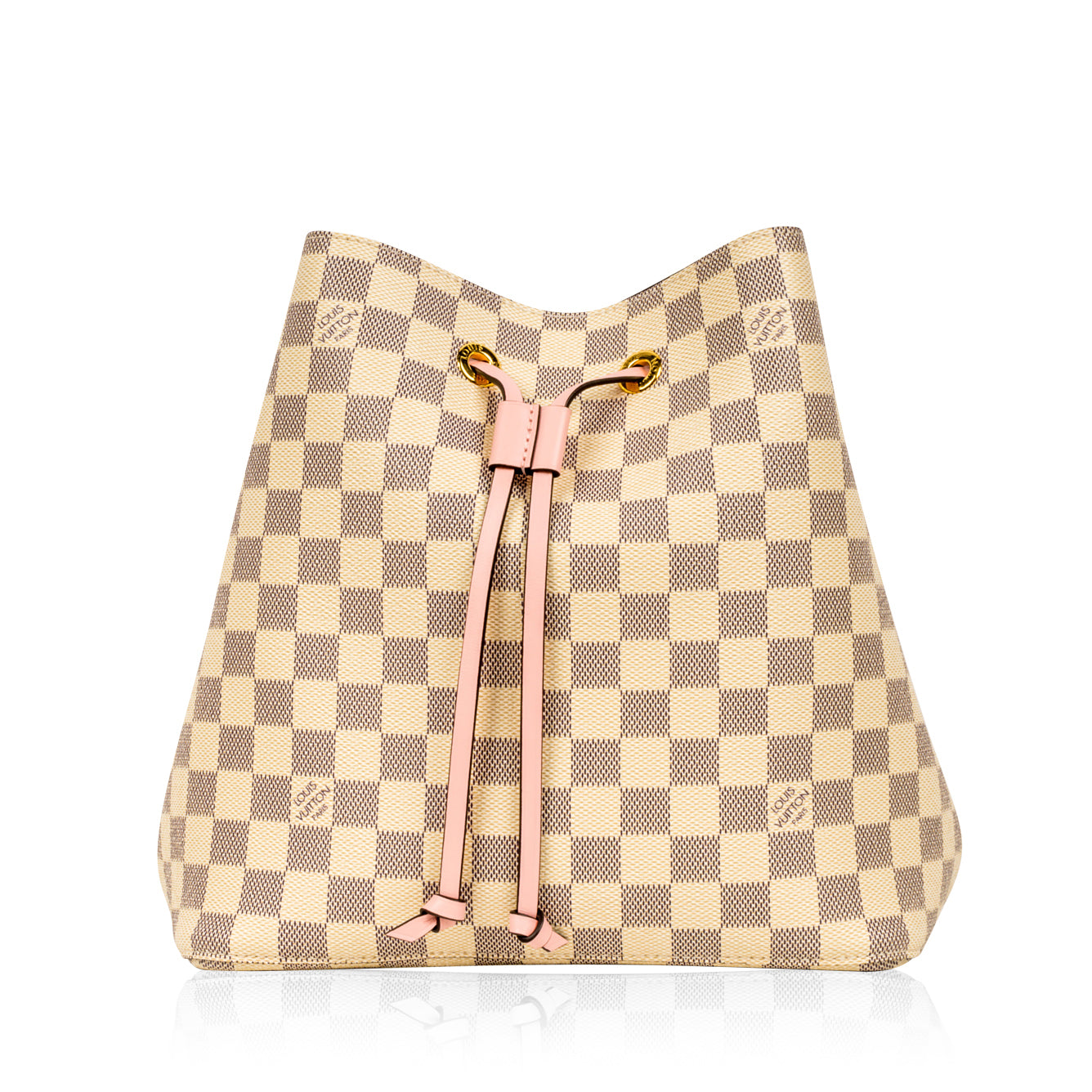 Louis Vuitton Neonoe BB Damier Azur/Pink in Coated Canvas/Leather with  Gold-tone - GB