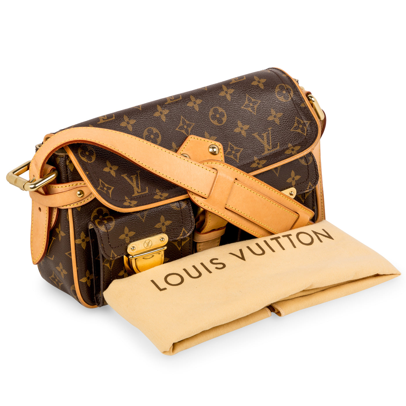 LOUIS VUITTON Monogram Hudson GM Shoulder Bag One Shoulder Semi
