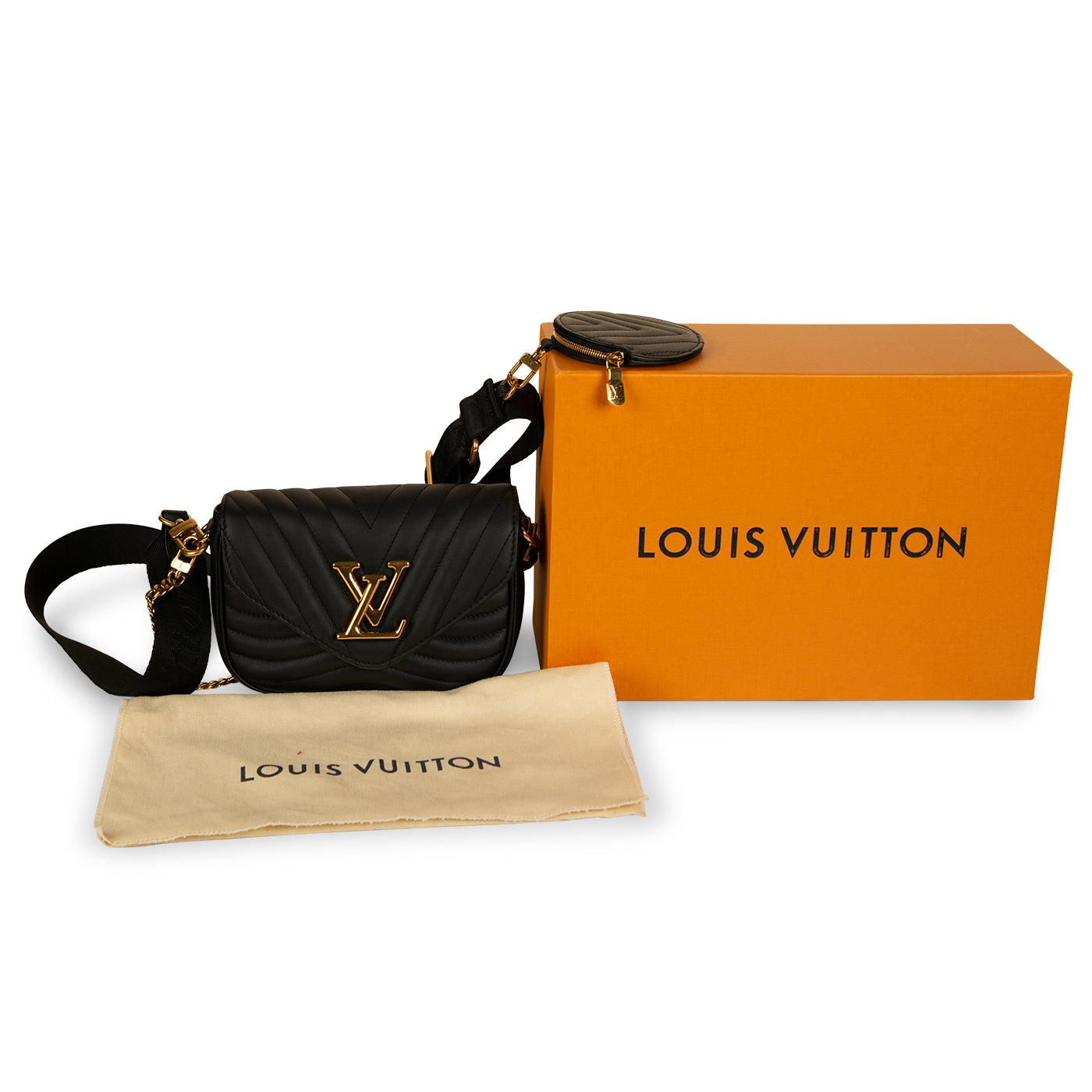 Louis Vuitton Beige New Wave Multi-Pochette Crossbody