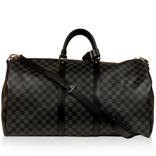 Keepall Bandoulière 55 - Damier Graphite