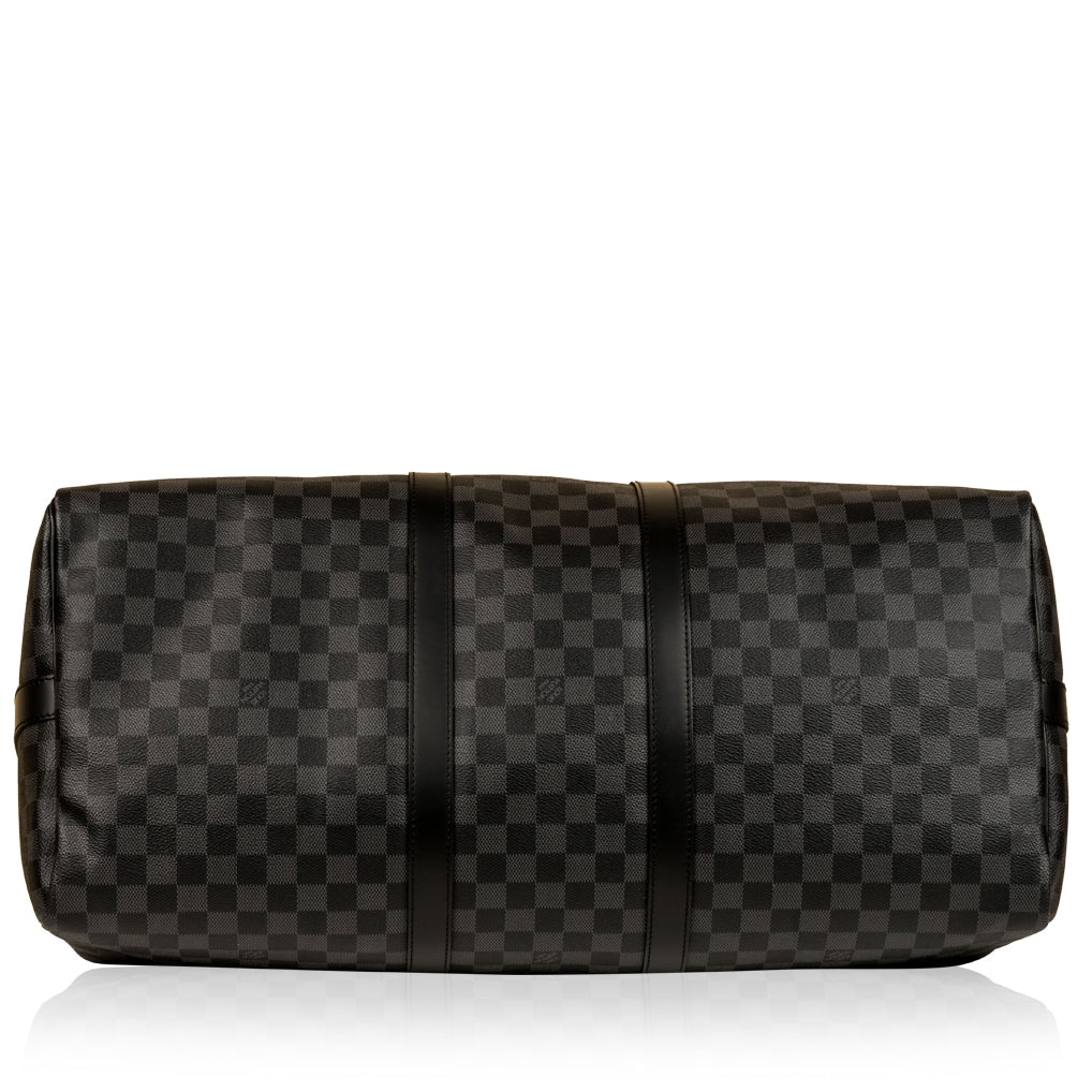 Keepall 55 Bandouliere in Damier Graphite Canvas