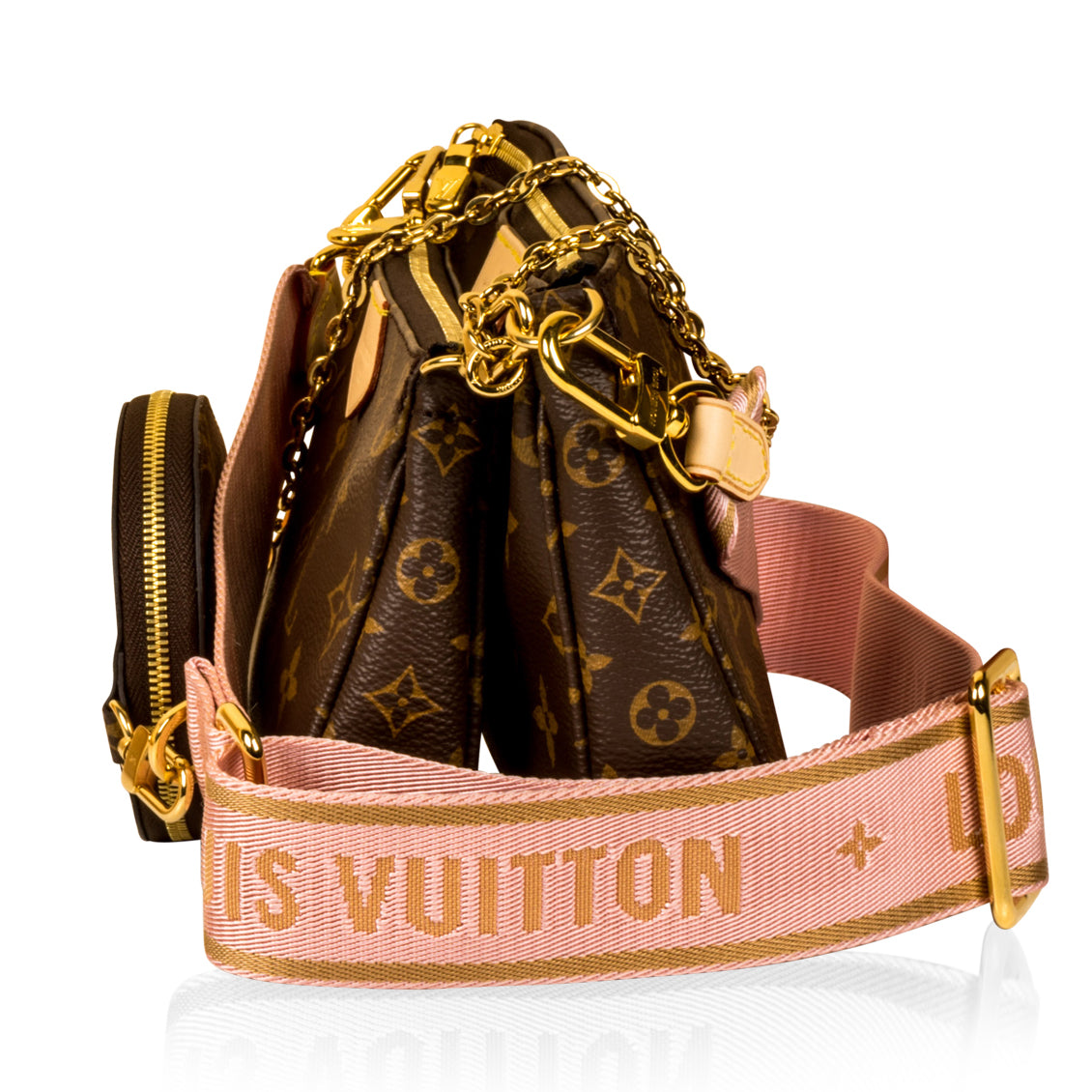 Louis Vuitton - Multi Pochette Accessoires - Rosa Chiaro - Monogram Canvas - Women - Luxury