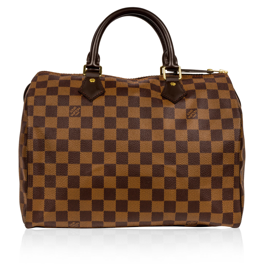 Speedy 30 - Damier Ebene Canvas