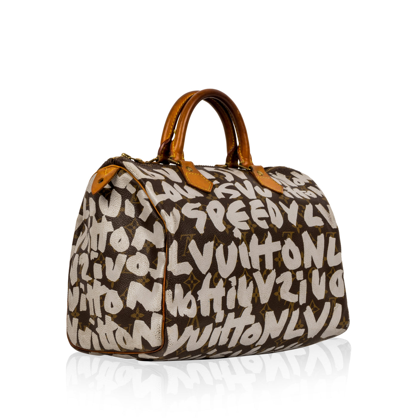 Louis Vuitton Limited Edition Stephen Sprouse Graffiti Monogram Canvas  Speedy 30' In Brown