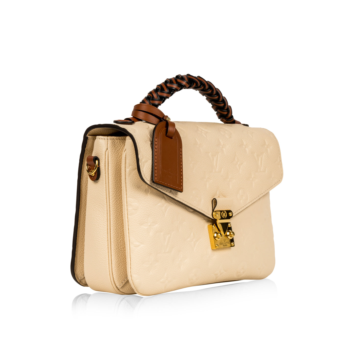 Louis Vuitton Pochette Metis Monogram Empreinte Braided Vison Beige in  Leather with Gold-tone - US