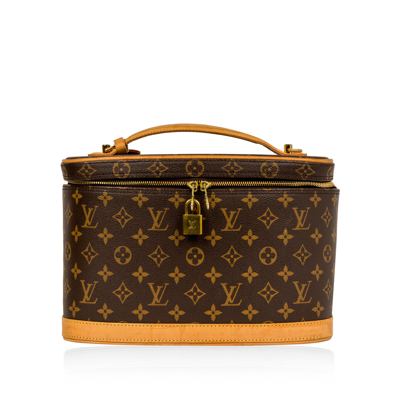 Louis Vuitton Nice Beauty Case Monogram Mini Brown in Canvas with Gold-tone  - US