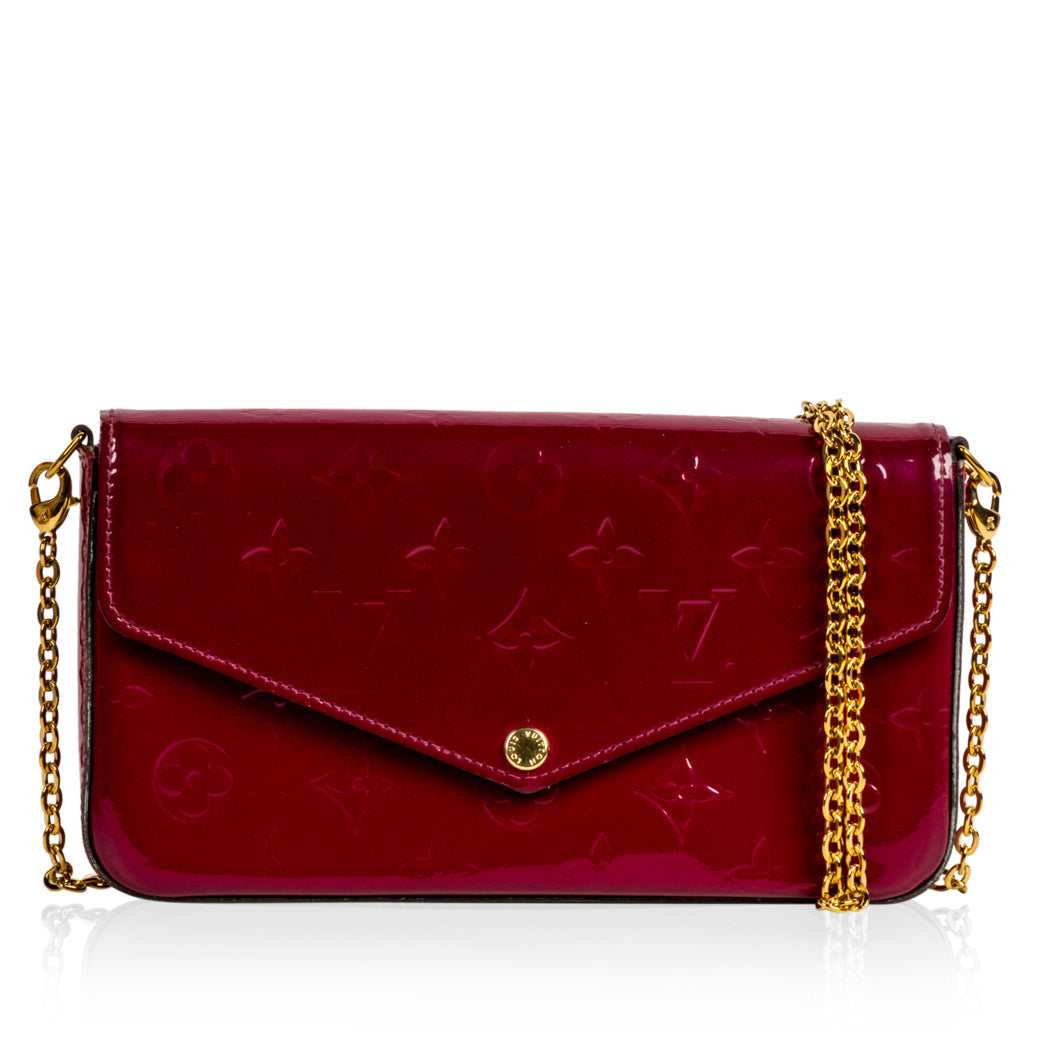 Pochette Felicie - Amarante - Vernis