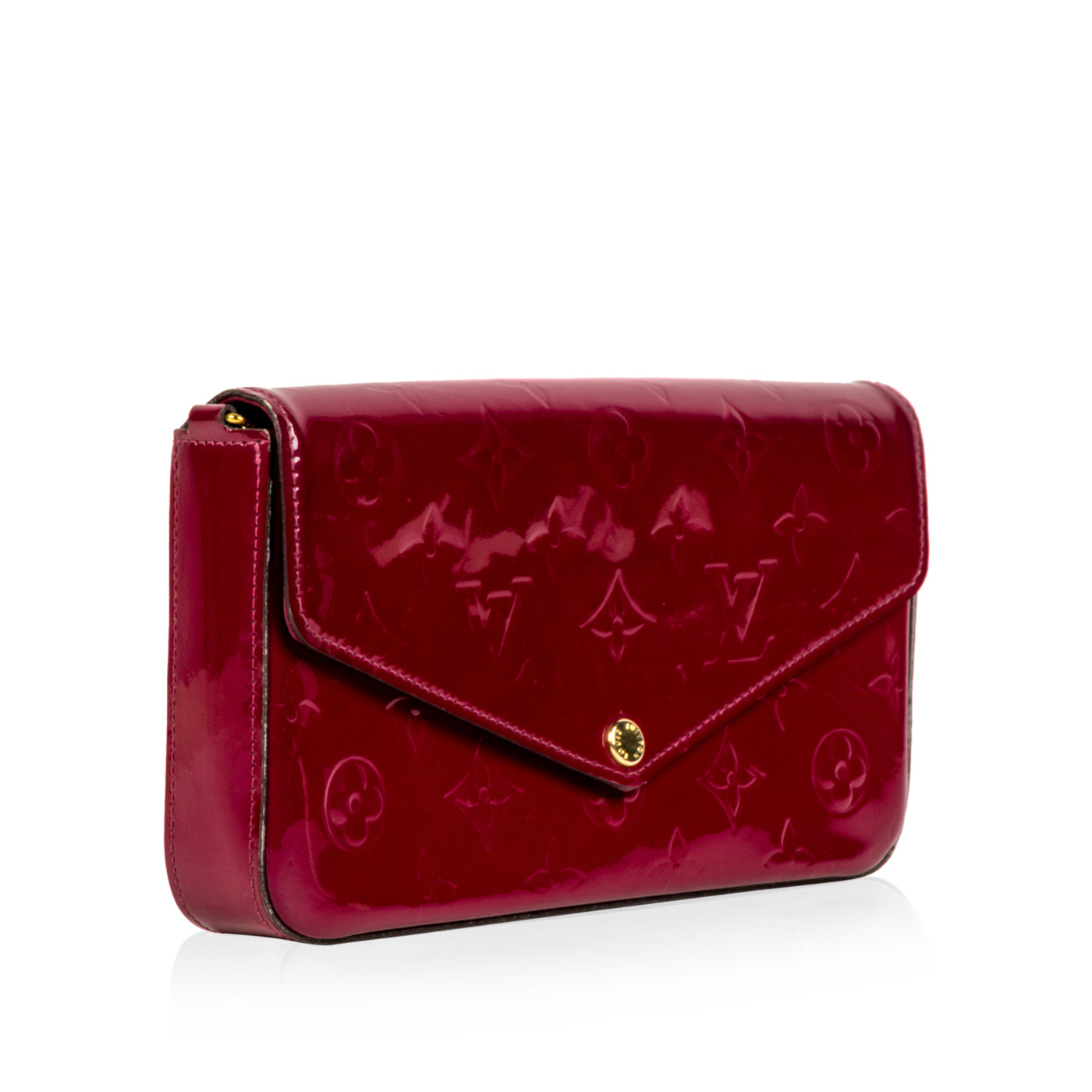 Pochette Felicie - Amarante - Vernis