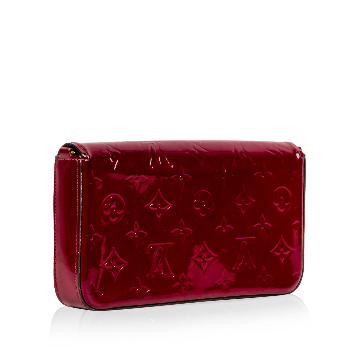 Pochette Felicie - Amarante - Vernis