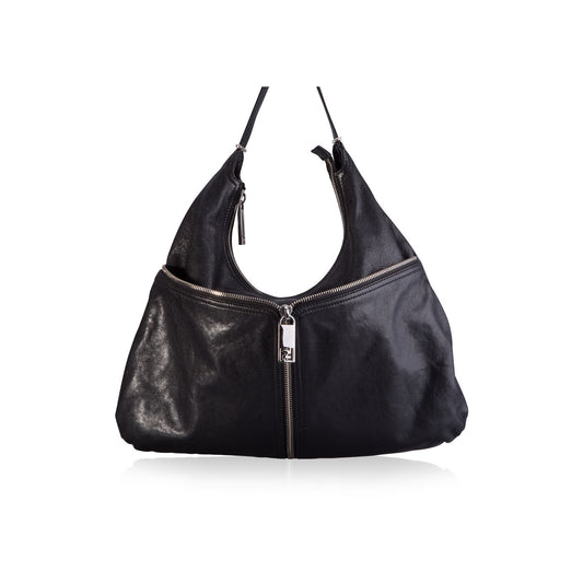 Front Zip Hobo Bag