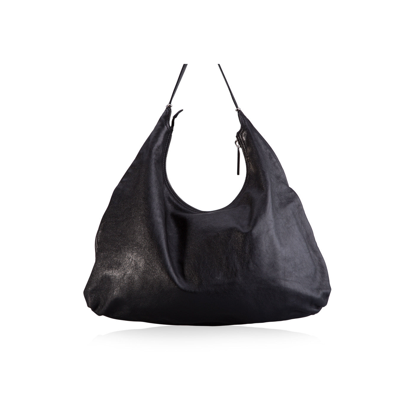 Front Zip Hobo Bag