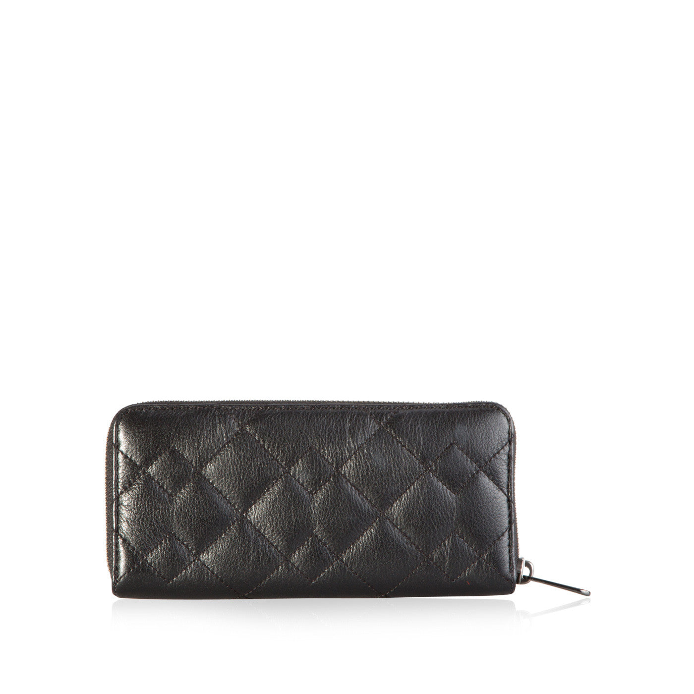 Quilted Slim Zip Wallet