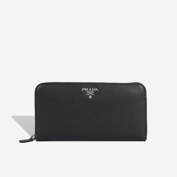 Prada Tessuto Compact Wallet - Black Wallets, Accessories - PRA946288 | The  RealReal