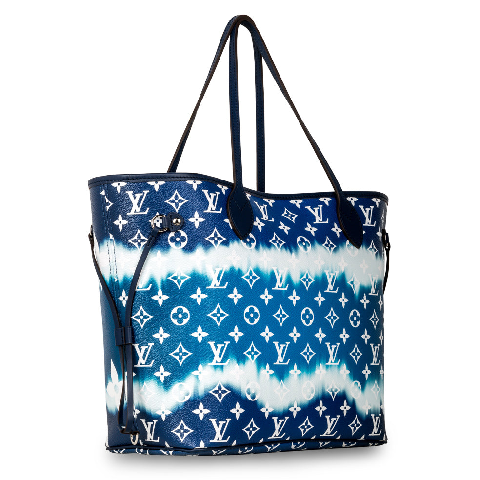 Louis Vuitton Neverfull LV Escale mm Monogram Shoulder Bag Blue