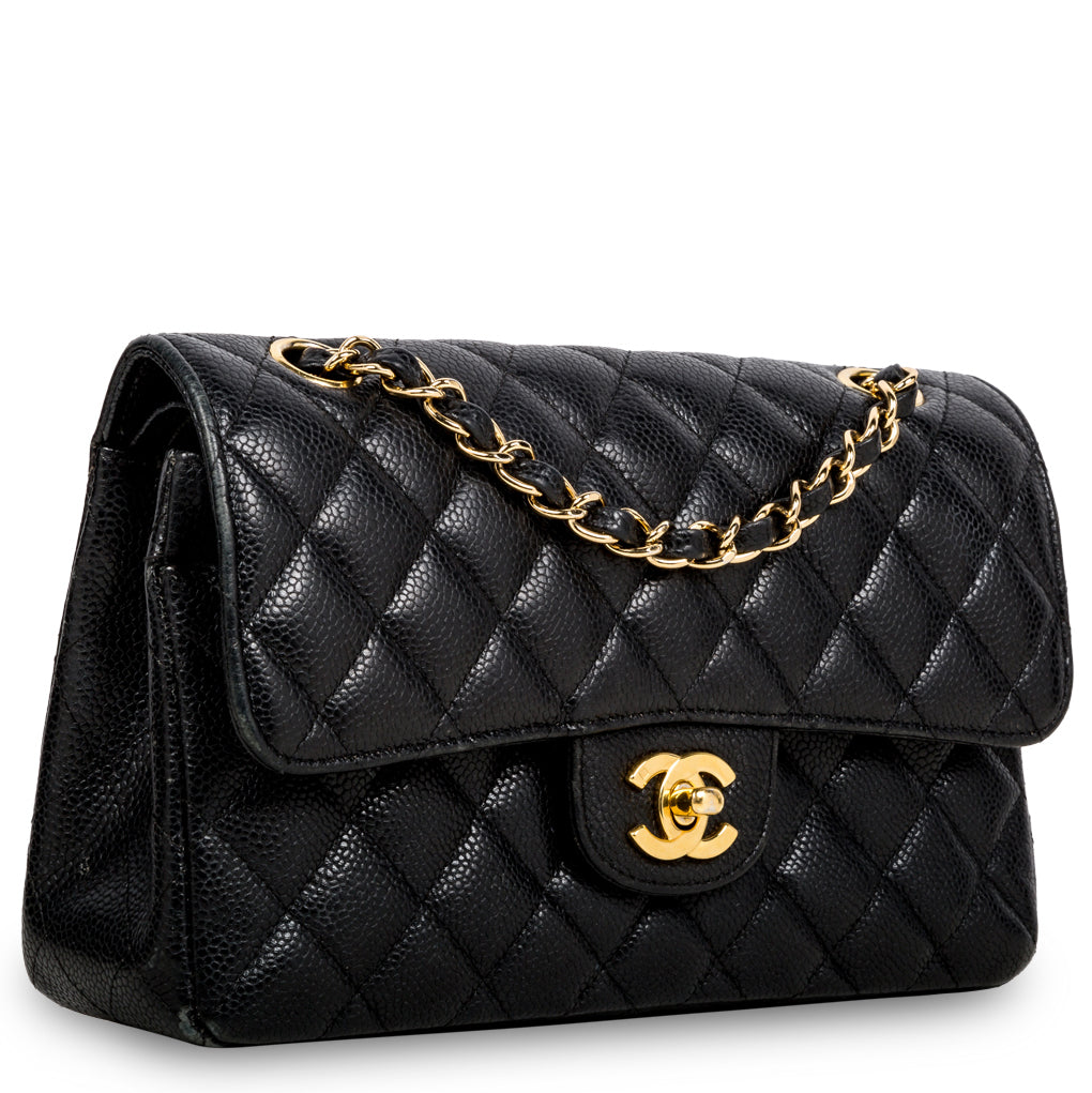 Chanel caviar bag black Clearance