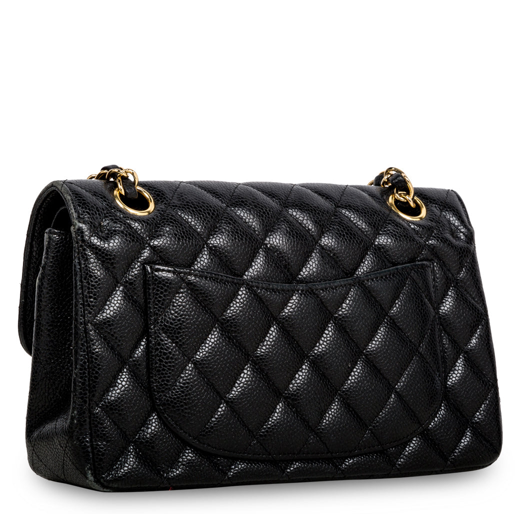 Chanel Classic Double Flap Quilted Patent Leather Silver-tone