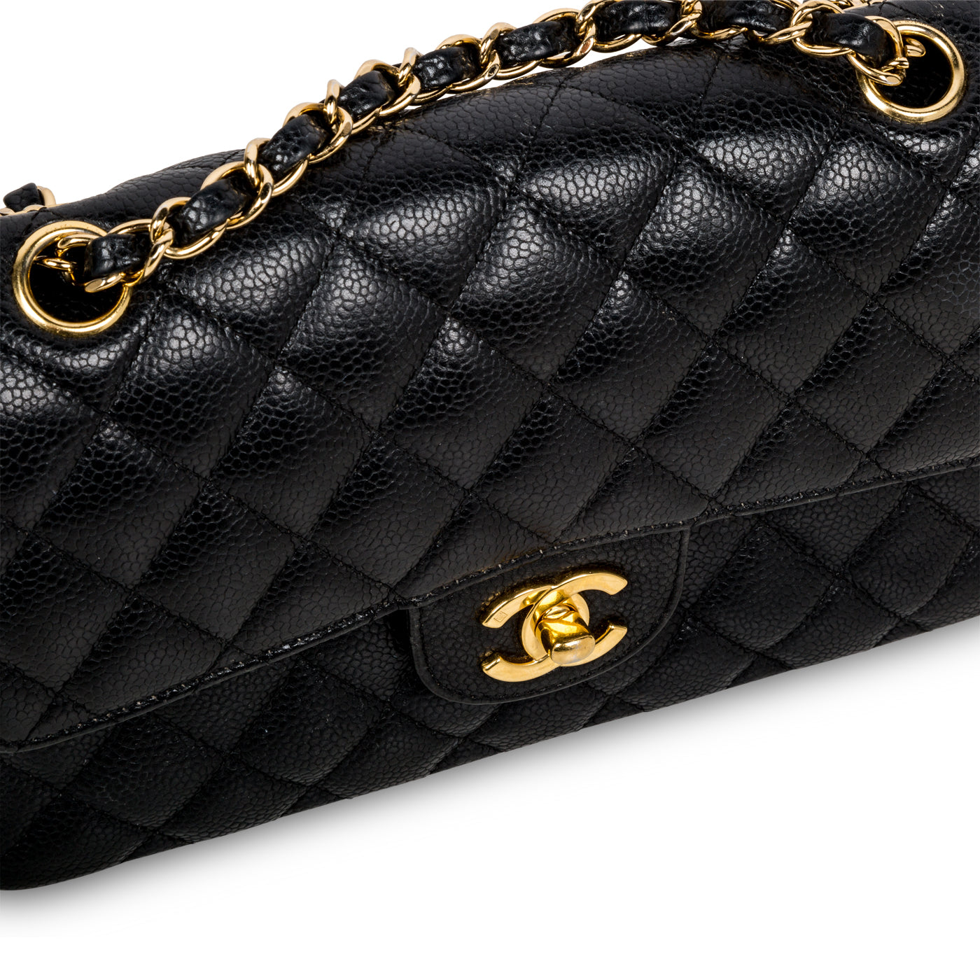 SOLD  CHANEL Classic Black Quilted Soft Caviar Leather Silver Chain Jumbo  12 Flap Bag  My Dreamz Closet