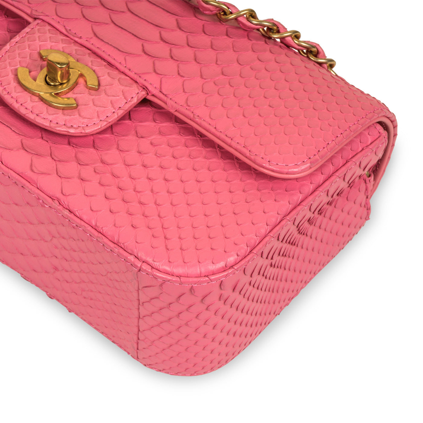 Classic Flap Bag - Mini Rectangular - Python