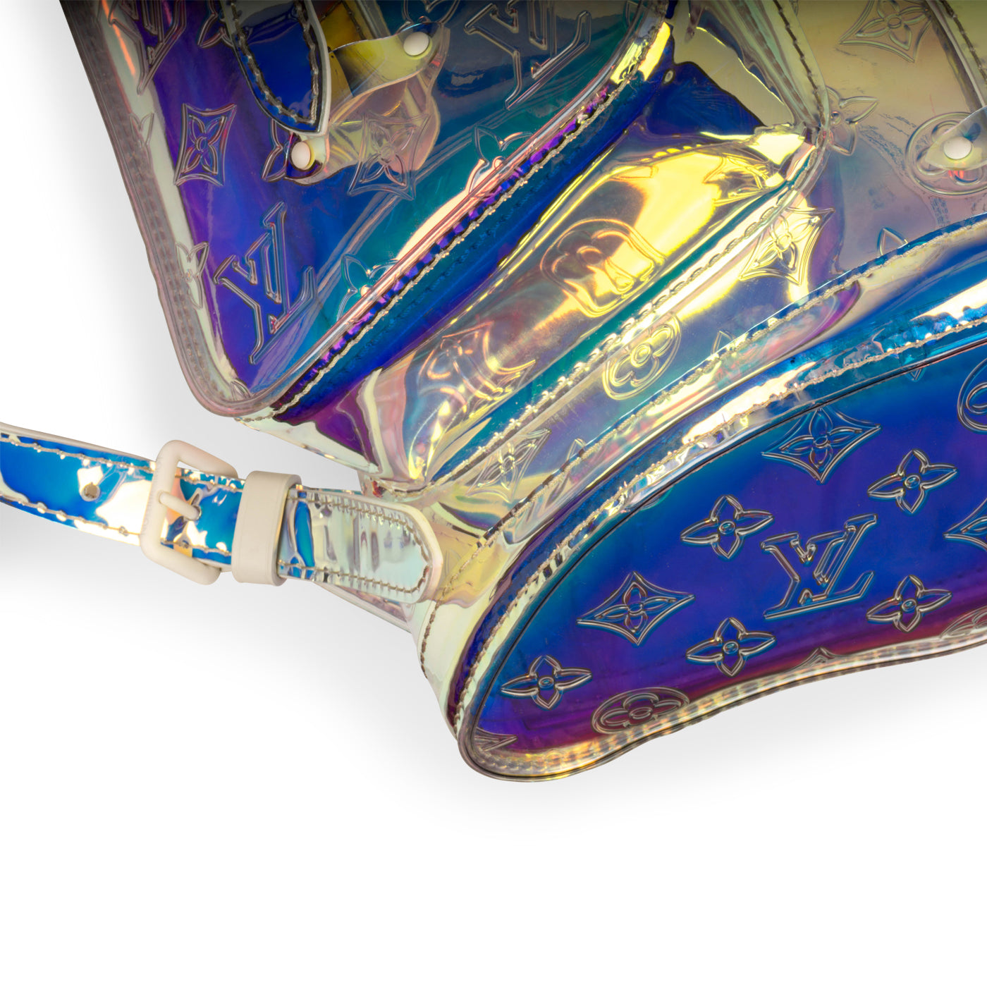 louis vuitton christopher backpack holographic Louis Vuitton - Christopher Backpack - PVC - Iridescent Prism - Virgil Abloh