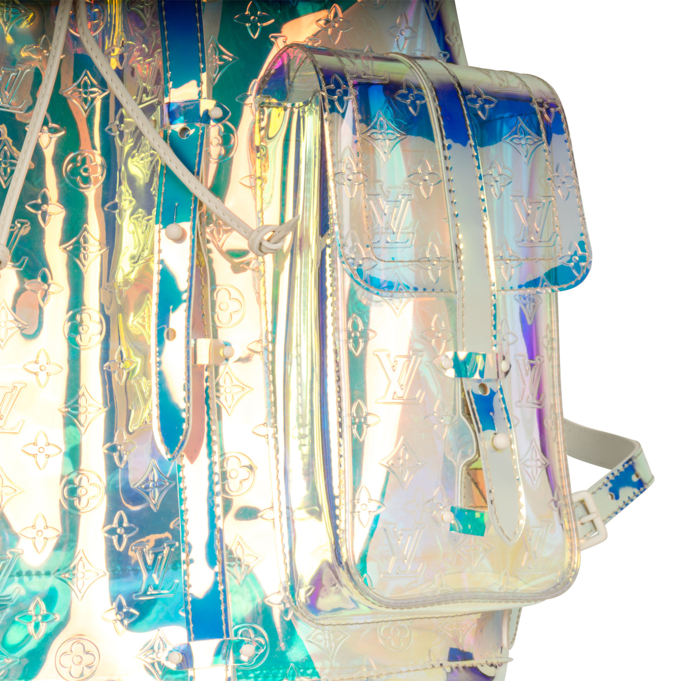hologram louis vuitton backpack Louis Vuitton - Christopher Backpack - PVC - Iridescent Prism - Virgil Abloh