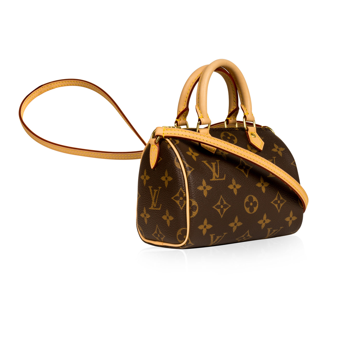 Louis Vuitton LV x YK Nano Speedy, Brown, One Size