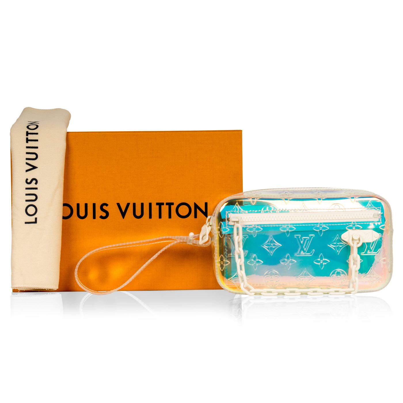 Louis Vuitton Pochette Rare Virgil Abloh Prism Volga 870977 Clear