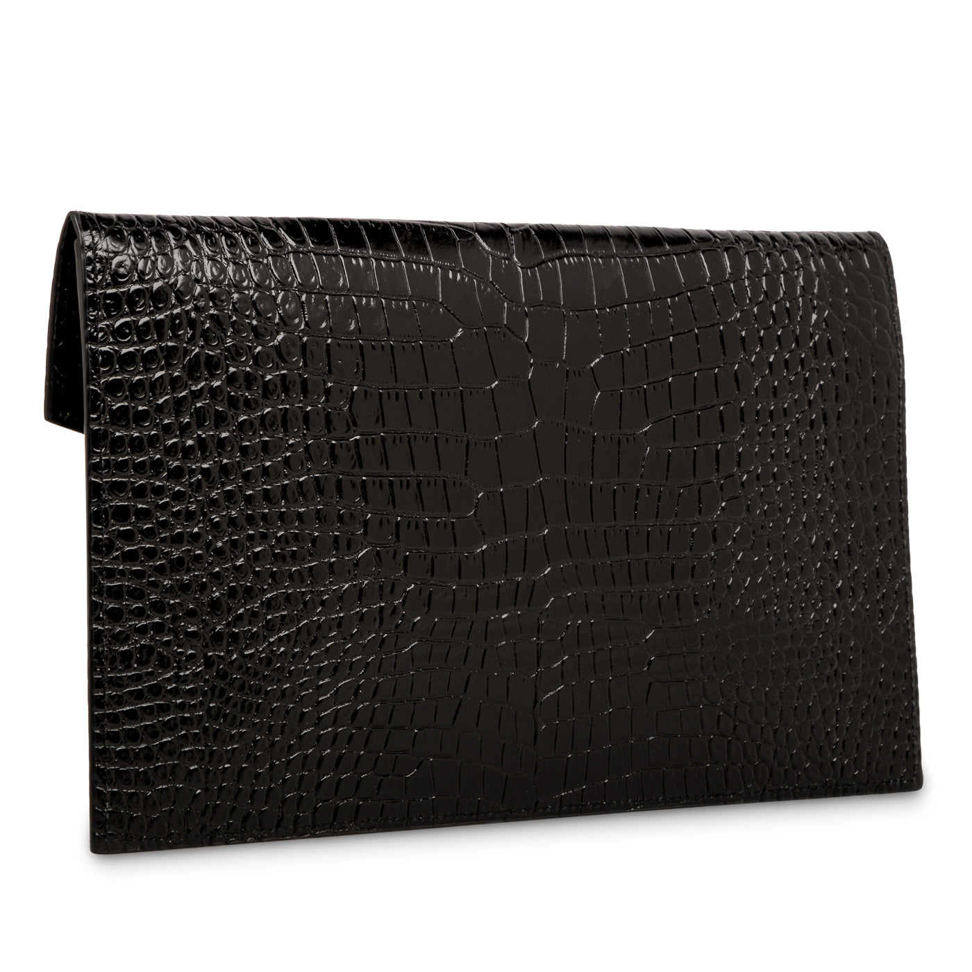 Croc Embossed Uptown Clutch