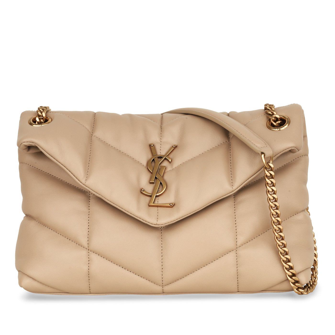 Saint Laurent Small Puffer Beige GHW Immaculate – Bagista