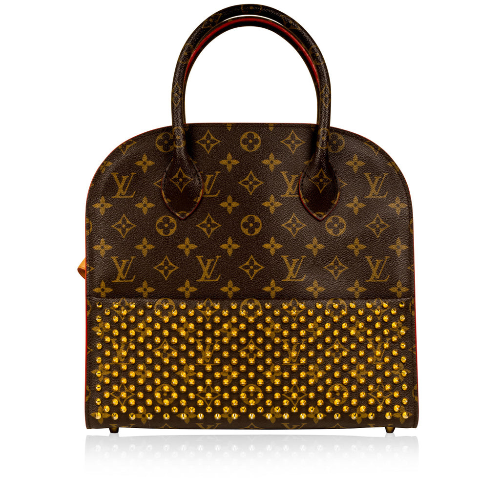 LV X Louboutin Studded Tote