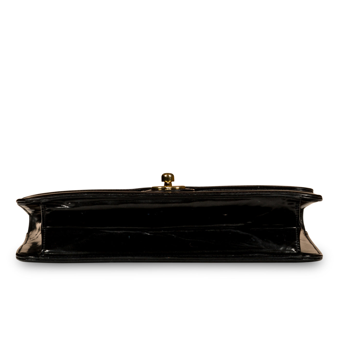 Classic Clutch on Chain - Patent Black