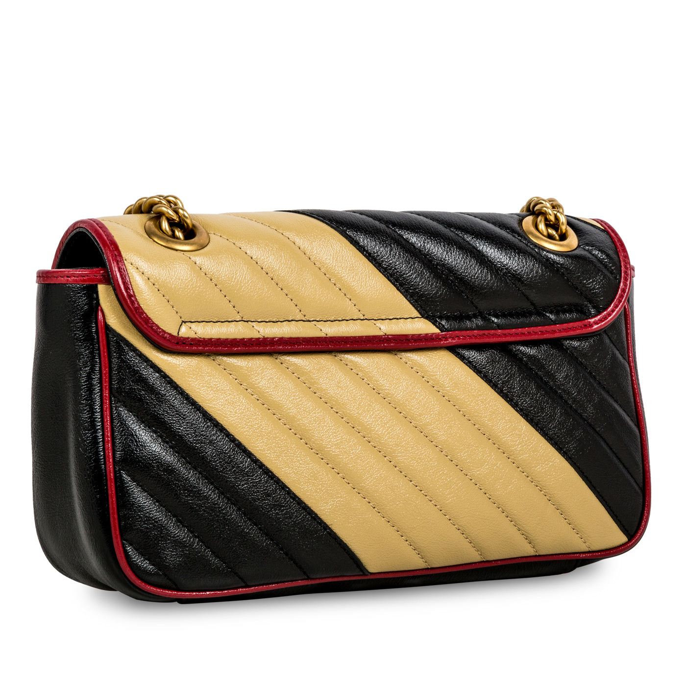 GG Striped Marmont Bag - Small