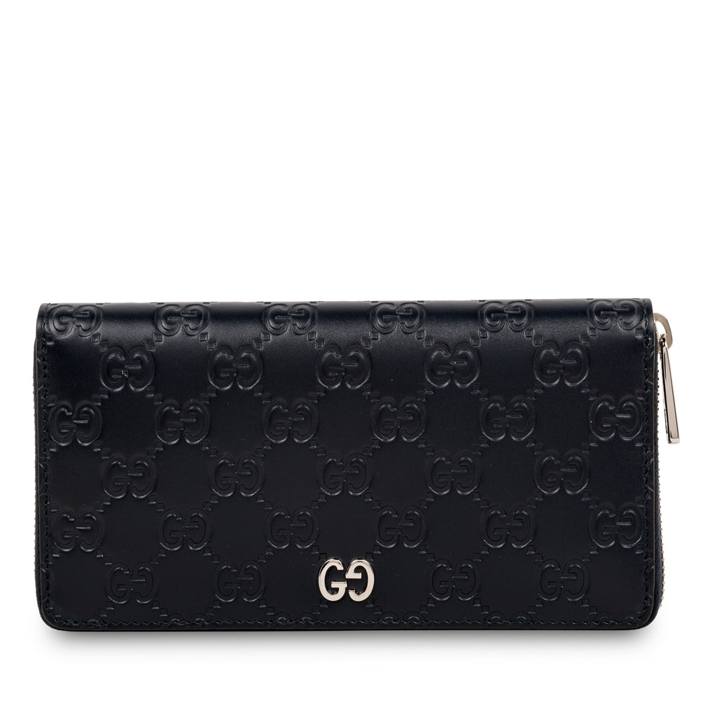 Signature GG Zip around wallet