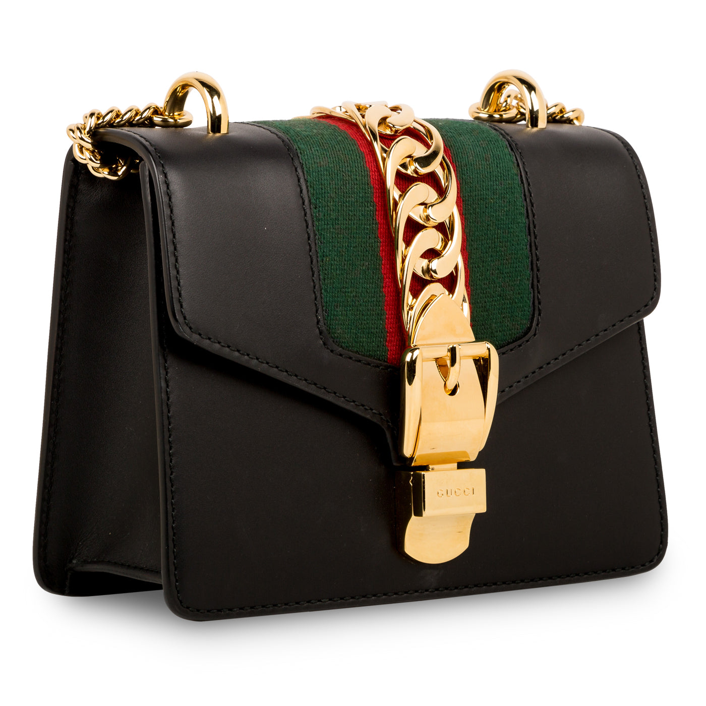 Sylvie Leather Mini Chain Bag