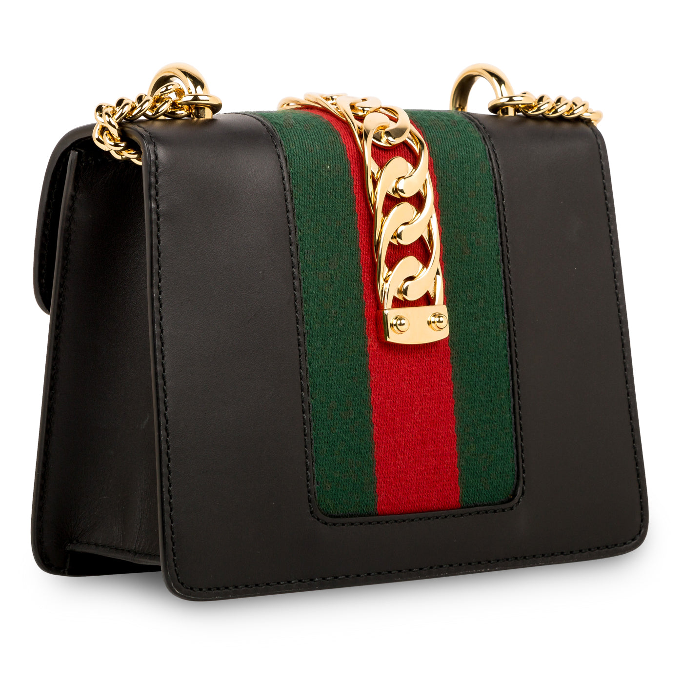 Sylvie Leather Mini Chain Bag