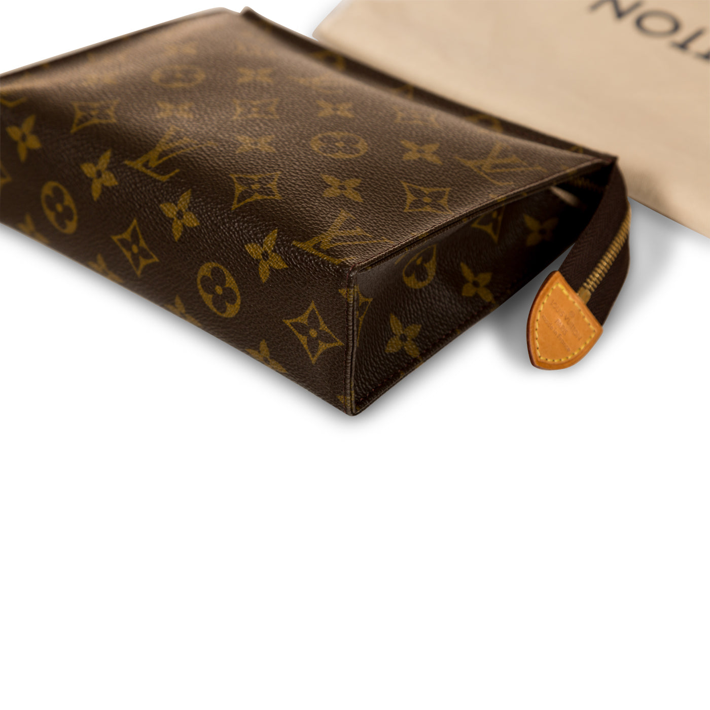 Louis Vuitton Monogrammed toiletry bag Brown Leather ref.89049 - Joli Closet