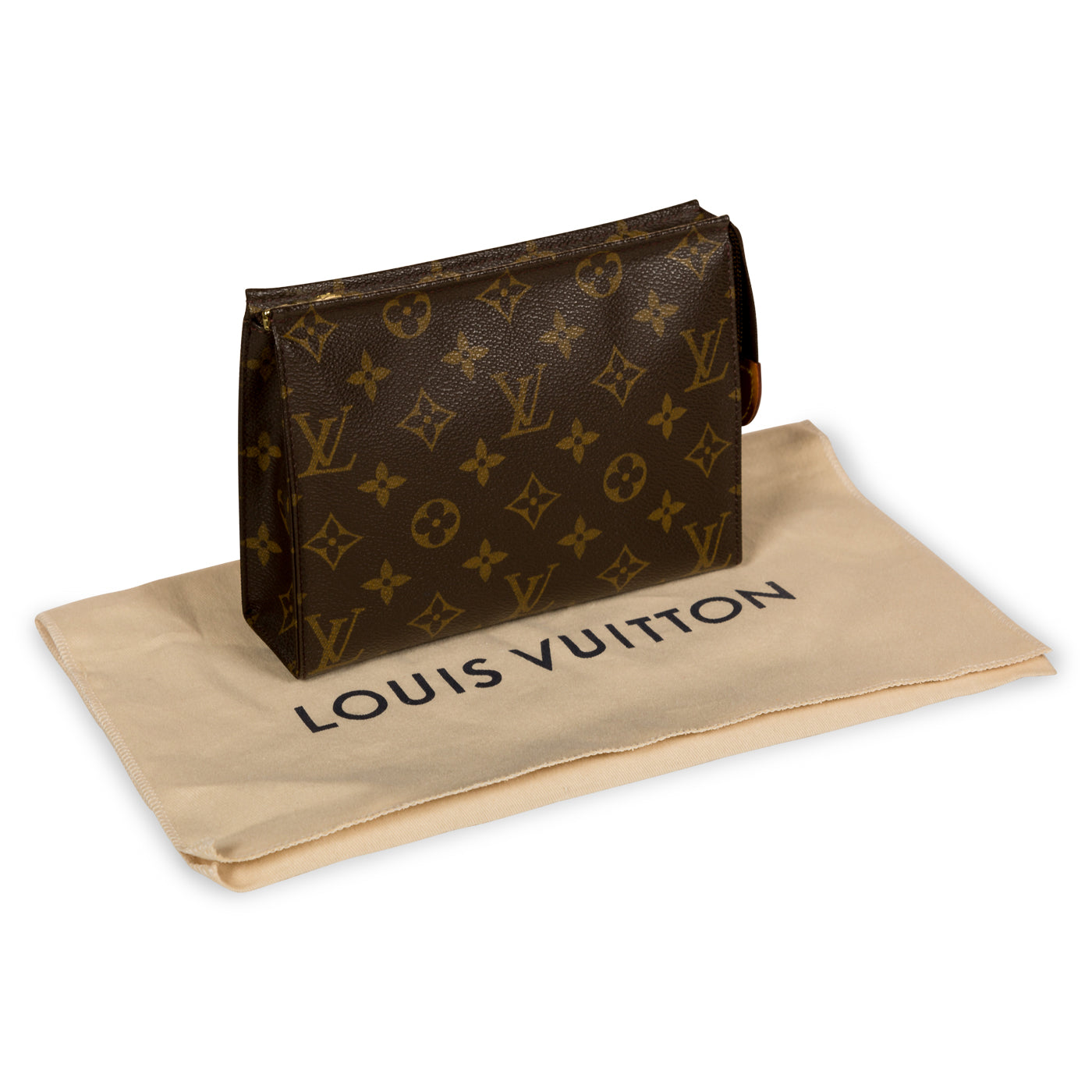 Louis Vuitton Monogram Toiletry Pouch 19 Poche Toilette Make Up Pouch Bag  1lvs720