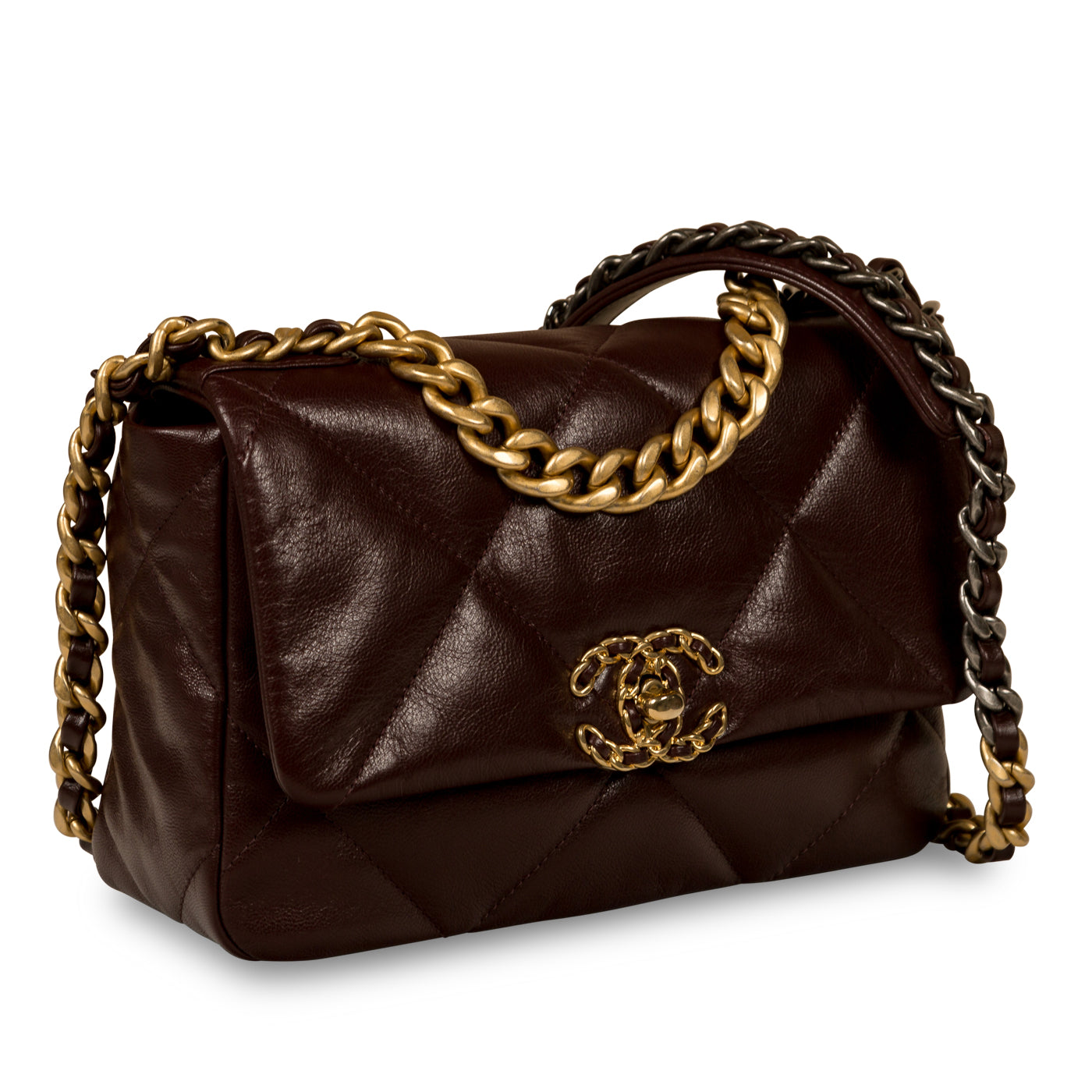 Chanel - Chanel 19 Flap Bag - Small - Burgundy