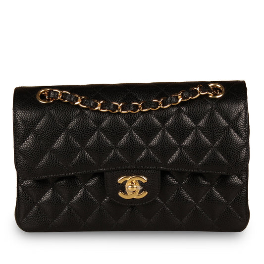 Black Classic Flap Bag - Small
