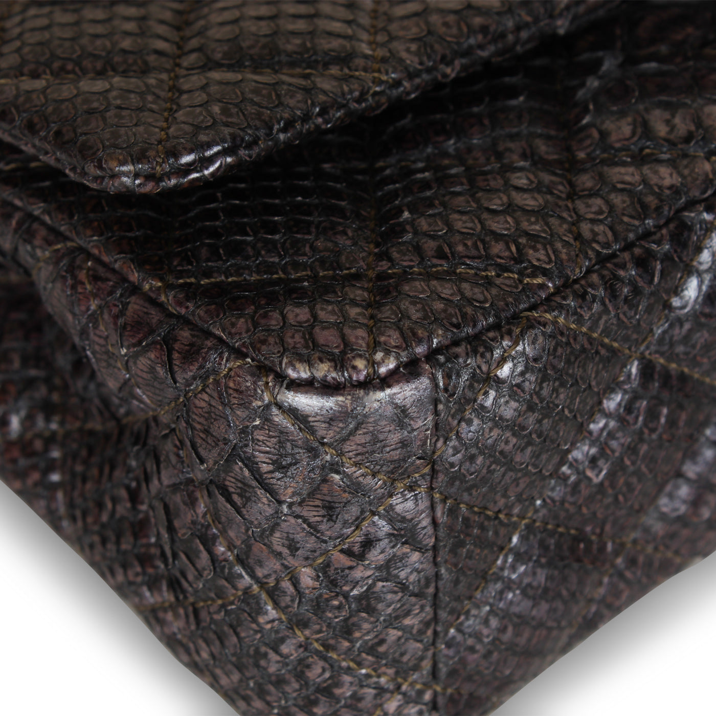 Python Single Flap Bag - Embellished Crystal