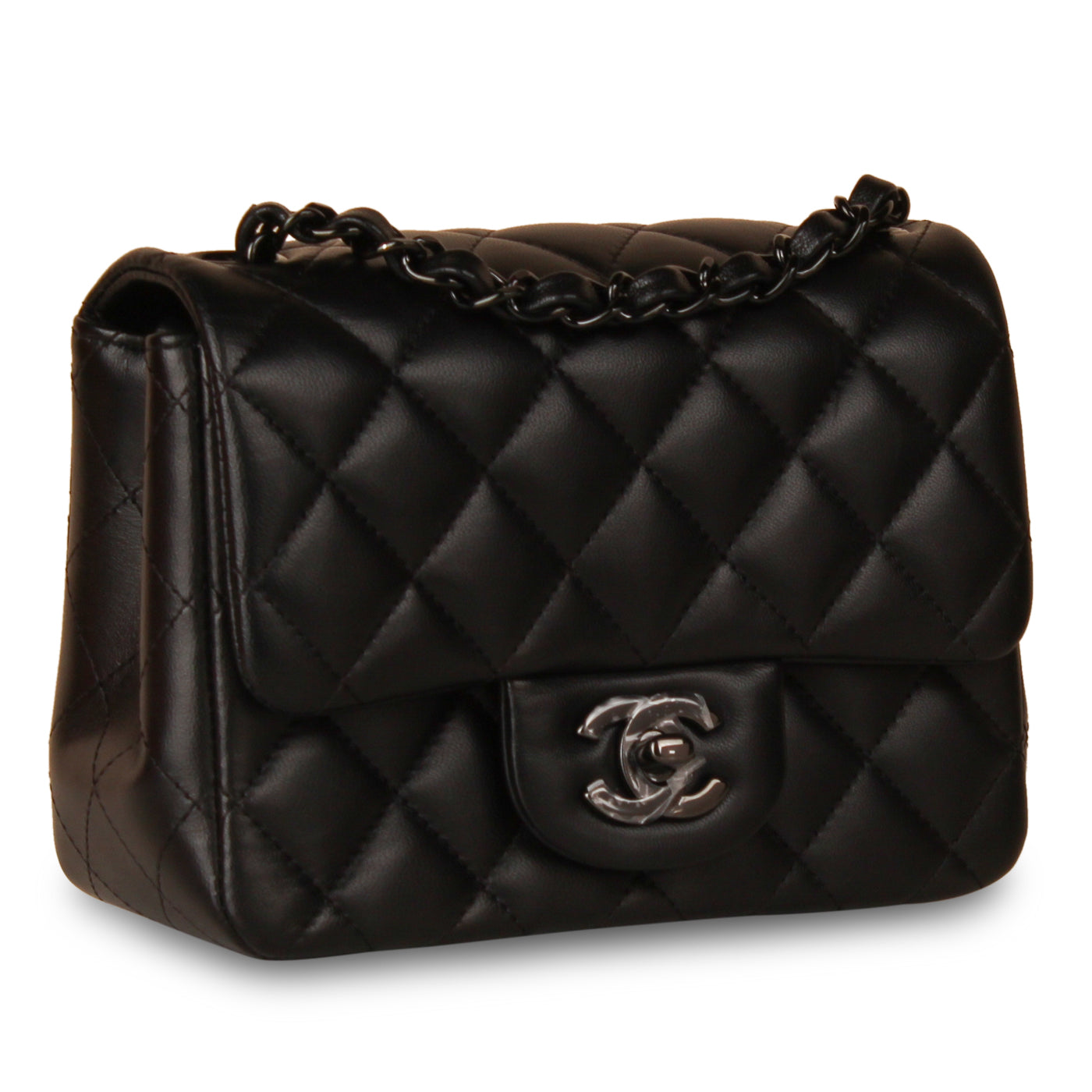 Classic Flap Bag - Mini Square So Black